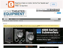 Tablet Screenshot of hometheaterequipment.com